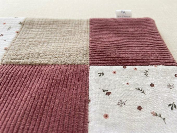 Couverture en patchwork 90x66 cm