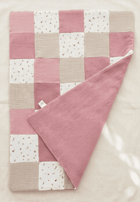 Couverture en patchwork 90x66 cm